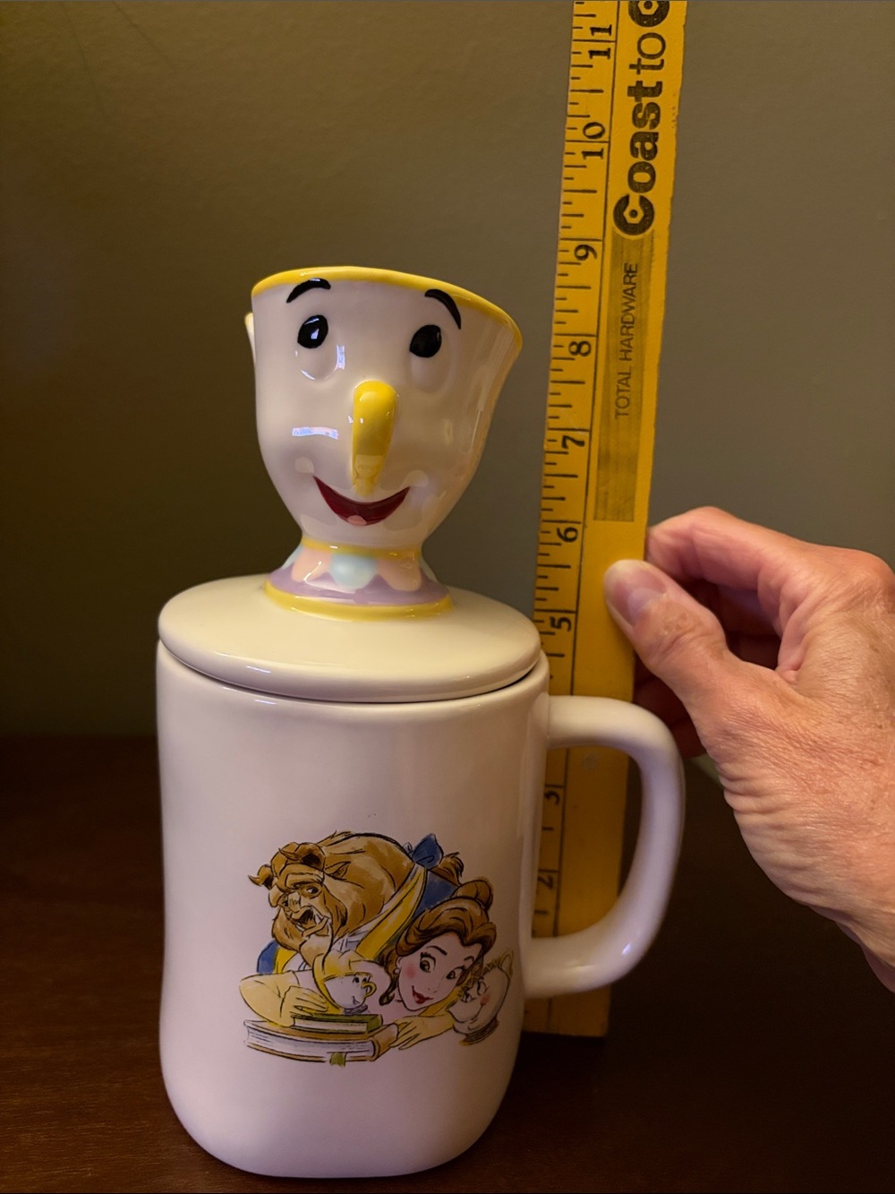 Rae Dunn Disney ‘Beauty and the Beast’ Large Mug with ‘Chip’ Lid - Picture 6 of 9